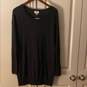 Old Navy Black Crew Neck Sweater Relaxed Fit